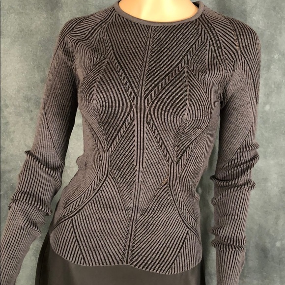Yves Saint Laurent Sweaters - YSL Grey Ribbed Sweater by TOM FORD M Vintage